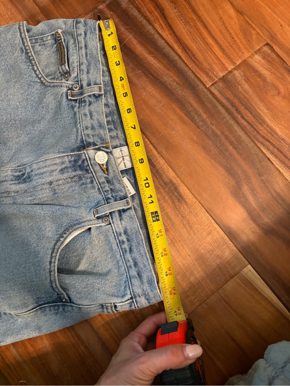 Vintage Calvin Klein Jeans CK Light Wash Straight Leg Denim Size 32/34 (0413) - Picture 7 of 9